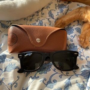 Black Womens RayBan Sunglasses with case